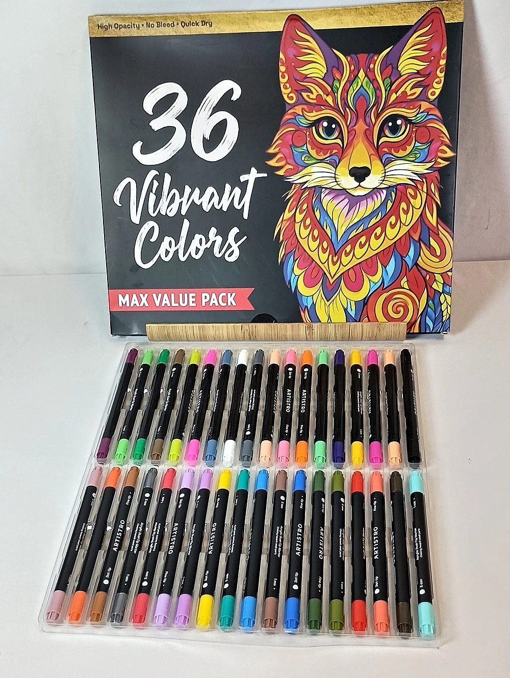 Artistro Dual-tip Paint Pens 36-Color Markers Art Supplies